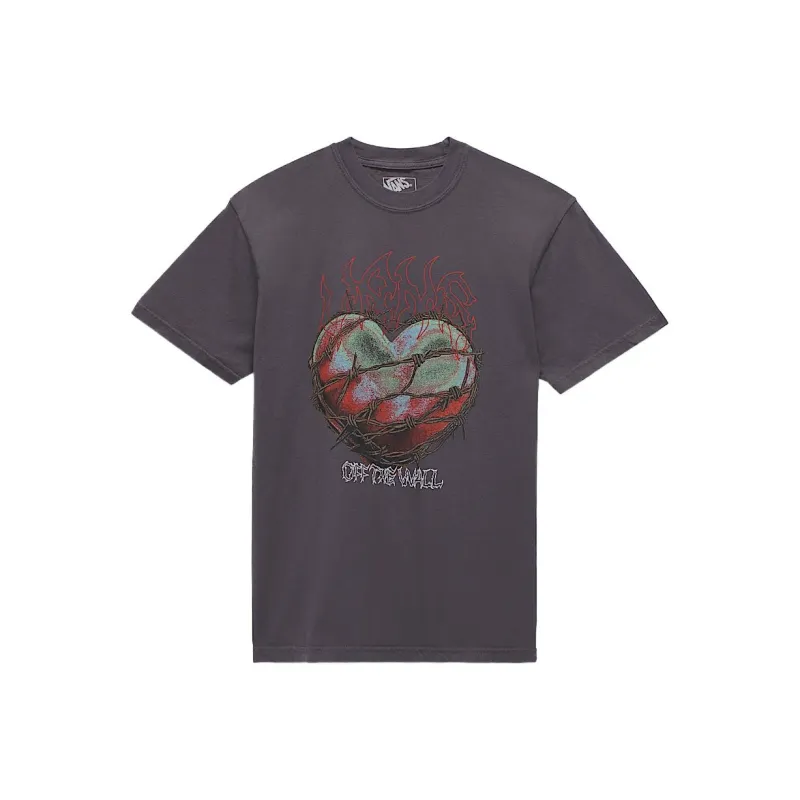 Vans VALENTINES BoundedHeart T Shirt Men's Phantom Gray-0