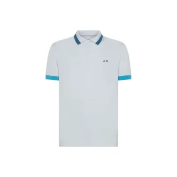 SUN68 Contrast stripes Polo Shirt