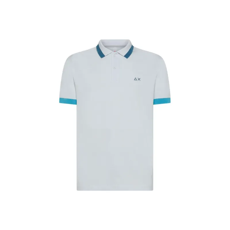 SUN68 Contrast stripes Polo Shirt-0