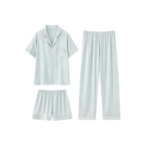 QIAOYUN Pajama Set Women's Blue