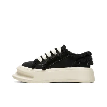 ZONEJOY Anti Slip Wear Resistant Skateboard Shoes Unisex Black