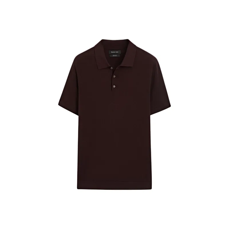 Massimo Dutti Polo Shirt Men's Dark Red-0