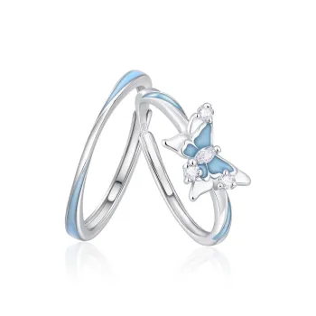 PEACE & CAT S925 Silver Rings Unisex