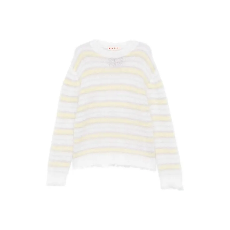 MARNI Striped Crewneck Jumper-0