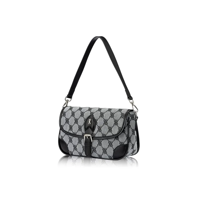 ROBERTA DI CAMERINO Fabric Shoulder Bag Regular Women's Black/Brown-1