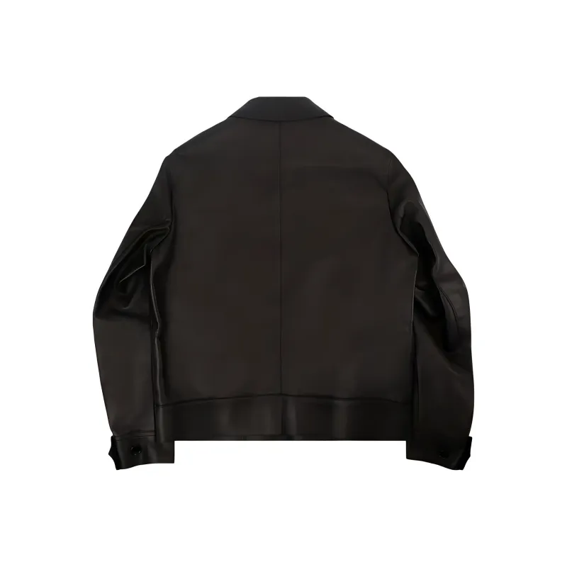 Burberry Leather Bomber Jacket-1