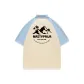 Light Blue/Beige Apricot