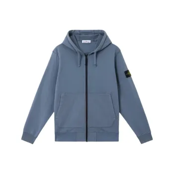 STONE ISLAND Compass Patch Zip Up Hoodie