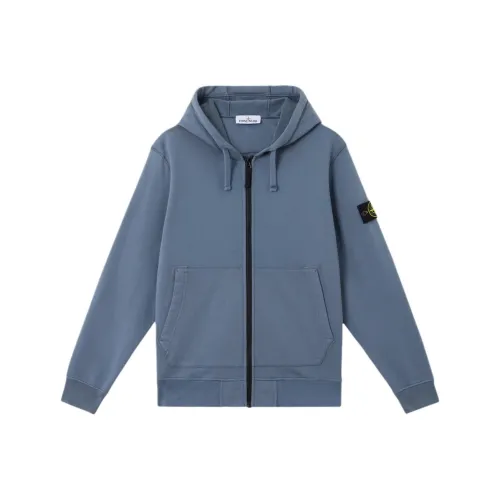 STONE ISLAND Compass Patch Zip Up Hoodie