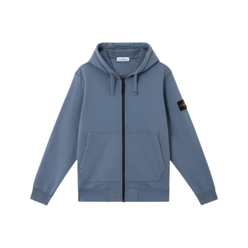 STONE ISLAND Compass Patch Zip Up Hoodie-0