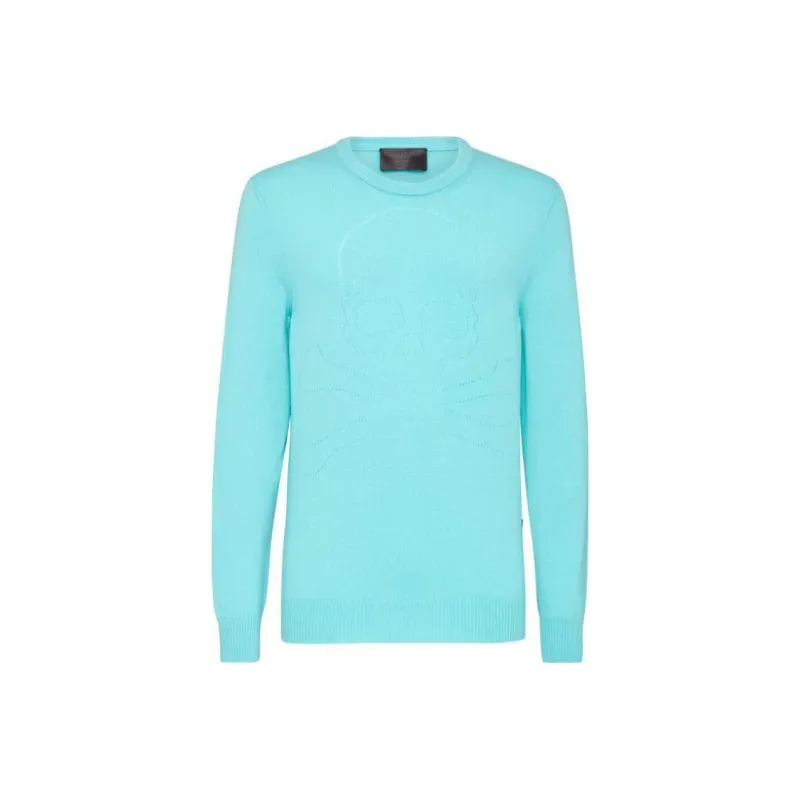PHILIPP PLEIN Fine knit Skull motif Jumper-0