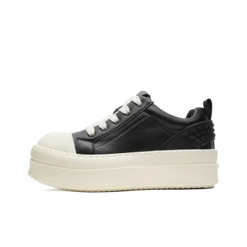 ZONEJOY Anti Slip Wear Resistant Skateboard Shoes Unisex Black