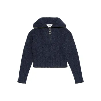 AMIPARIS Half Zipped Knitted Jumper