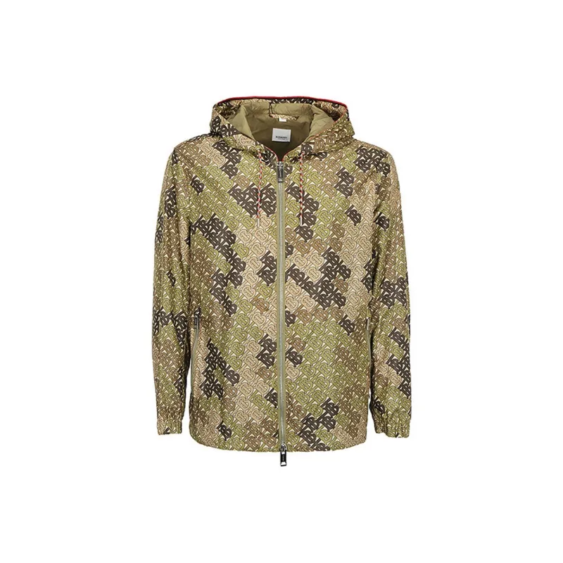 Burberry Jackets Coats Men's Olive Green-0