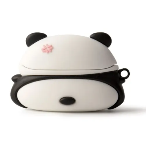 CHRROTA Compatibility With Apple AirPods 4 Silicone Cartoon Panda Soft Shell Headphone Protective Cover Headphone Cases