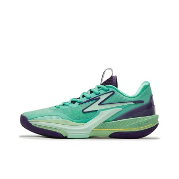 361° Cushioning, Slip Resistant, And Abrasion Resistant Low Top Basketball Shoes Men's Vivid Aqua Blue