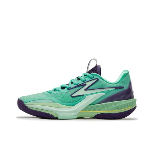 361° Cushioning, Slip Resistant, And Abrasion Resistant Low Top Basketball Shoes Men's Vivid Aqua Blue