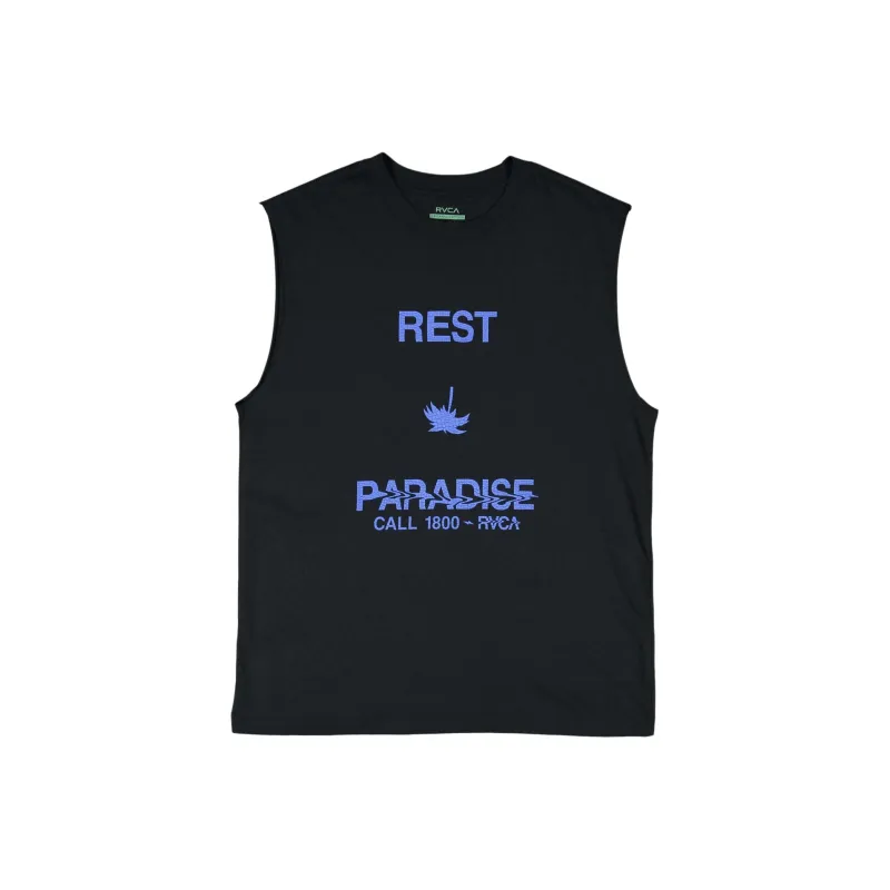 RVCA Tank Tops Men Black-0