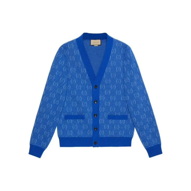 GUCCI Gg Jacquard Cardigan-0