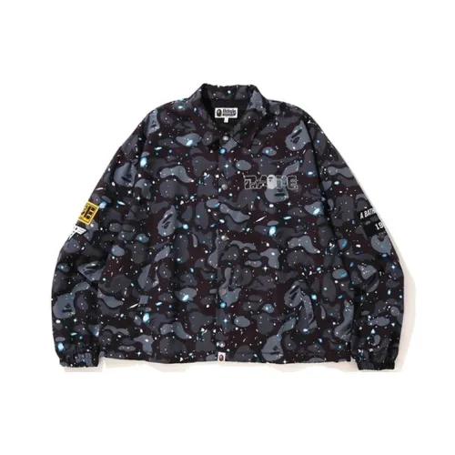 A BATHING APE Relaxed Space Camo Coach Jacket