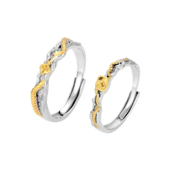 CLARKIA FLOWER S 999 Fine Silver Rings Unisex