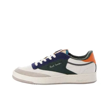 Paul Smith x Reebok CLUB C 85 VINTAGE Anti-Slip Wear-Resistant Low-Top Skateboard Shoes Men's White Green Gray