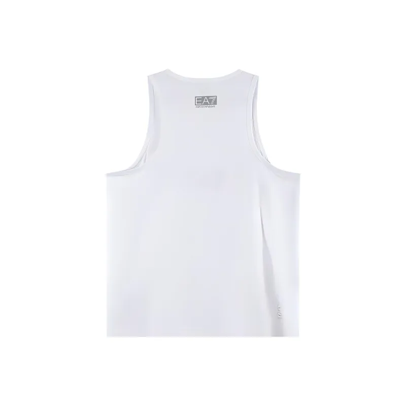 EMPORIO ARMANI EA7 Tank Tops Men White-1