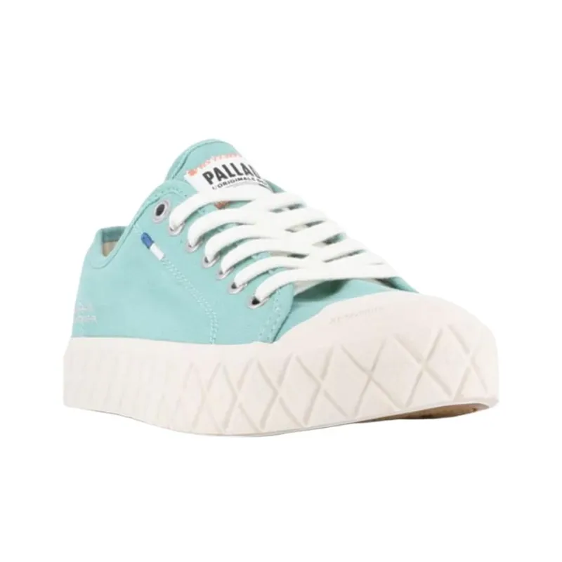 Palladium Palla Ace Anti Slip Wear Resistant Low Top Casual Shoes Unisex Cyan-3