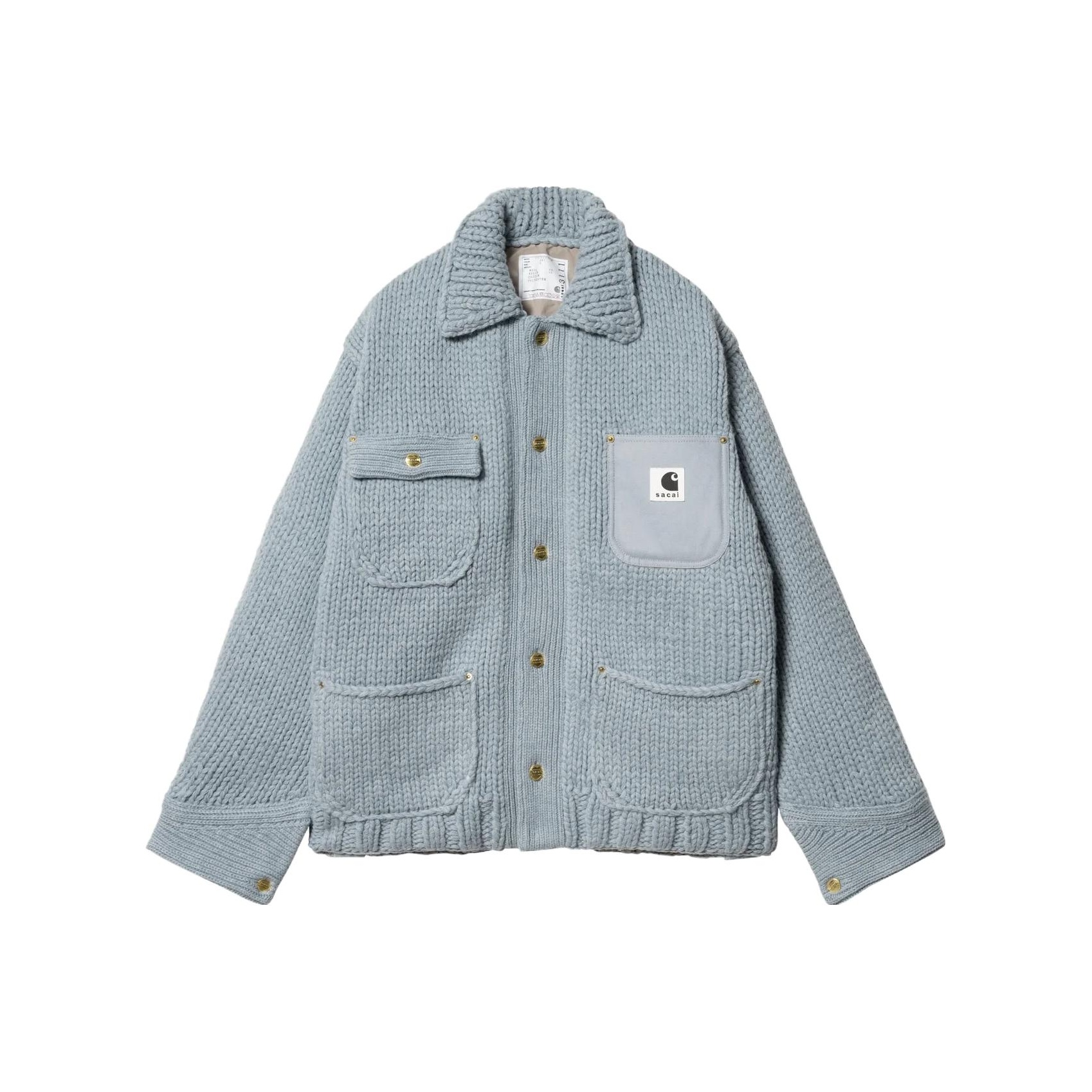 ジャケット・アウター Sacai Carhartt WIP Knit Jacket Michigan Sacai - Sacai X CARHARTT WIP KNIT JACKET MICHIGAN | HBX