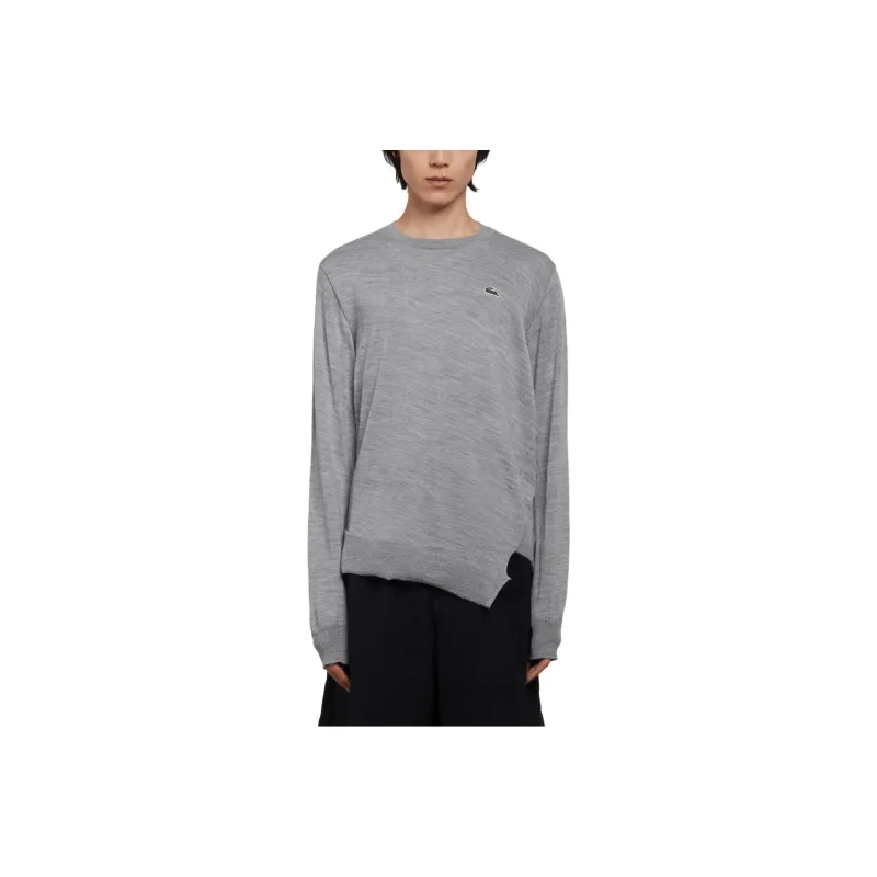 COMME DES GARCONS SHIRT X Lacoste Logo patch Wool Jumper-0