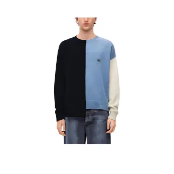 LOEWE Asymmetric Colour Block Knitted Jumper