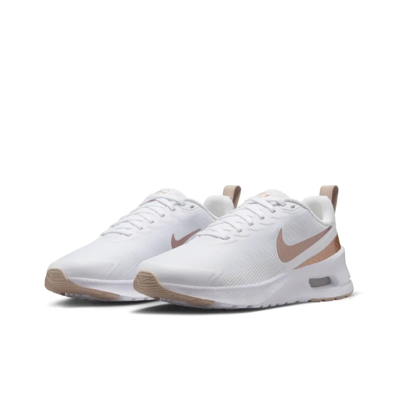 Nike Air Max Nuaxis White Sand Black Metallic Red Bronze Women's-2