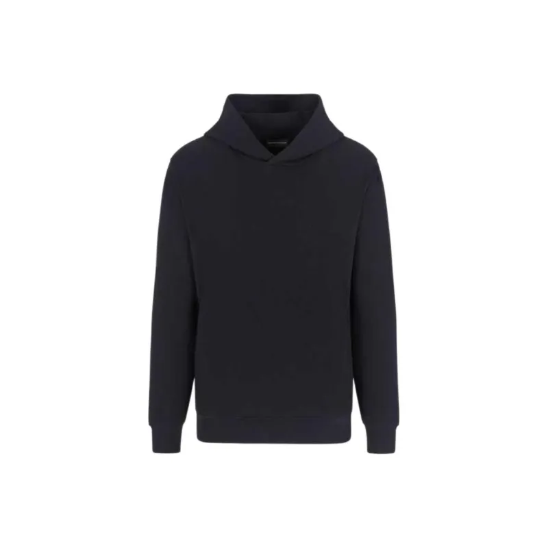 EMPORIO ARMANI Asv Travel Essentials Waffle Jersey Hooded Sweatshirt-0