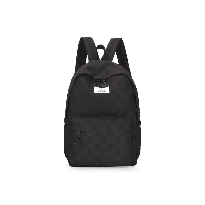 OURFUN Nylon Backpack Regular Unisex Ecru/Black/Blue/Pink/Brown-3