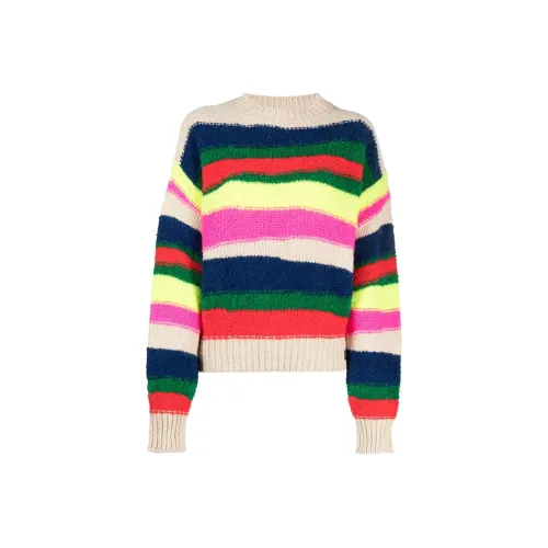 DSQUARED 2 Horizontal Stripe Chunky Knit Crewneck Jumper