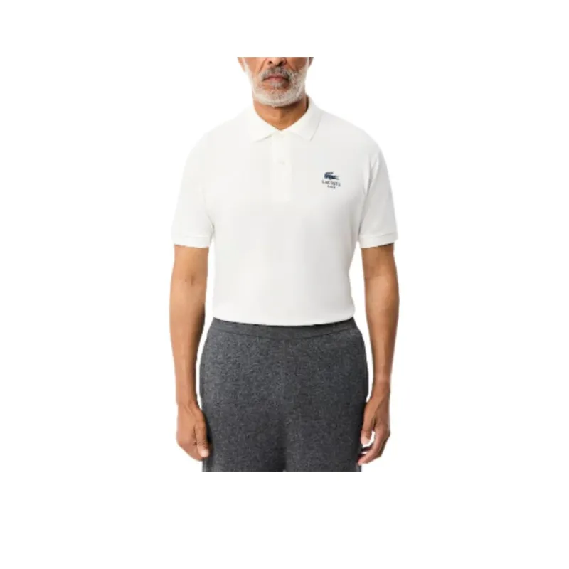 LACOSTE Classic Fit Signature Print Polo Shirt-0