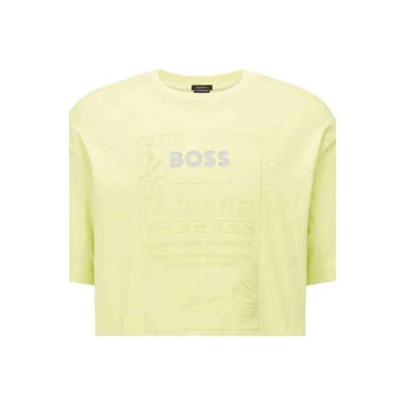 HUGO BOSS x AJBXNG SS22 T Shirt Men's Yellow-4