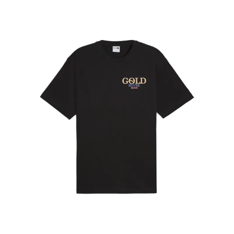PUMA GRAPHICS Fastest T Shirt Unisex Black-0