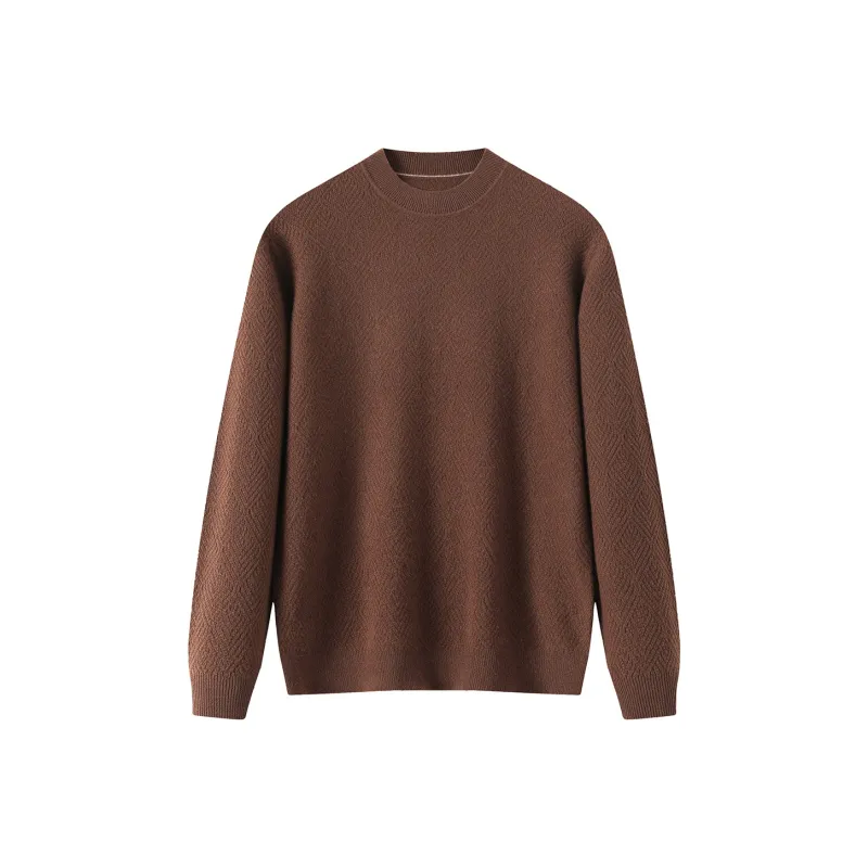 H YXIANG Cashmere Sweater Men's-6