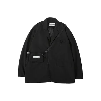 FPA Loose Fit Workwear Jacket Unisex Black