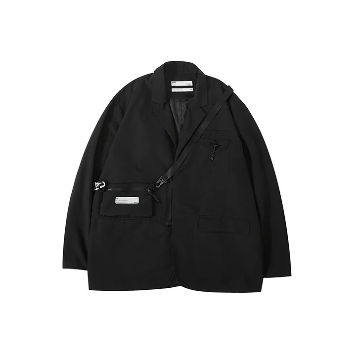 FPA Loose Fit Workwear Jacket Unisex Black-0