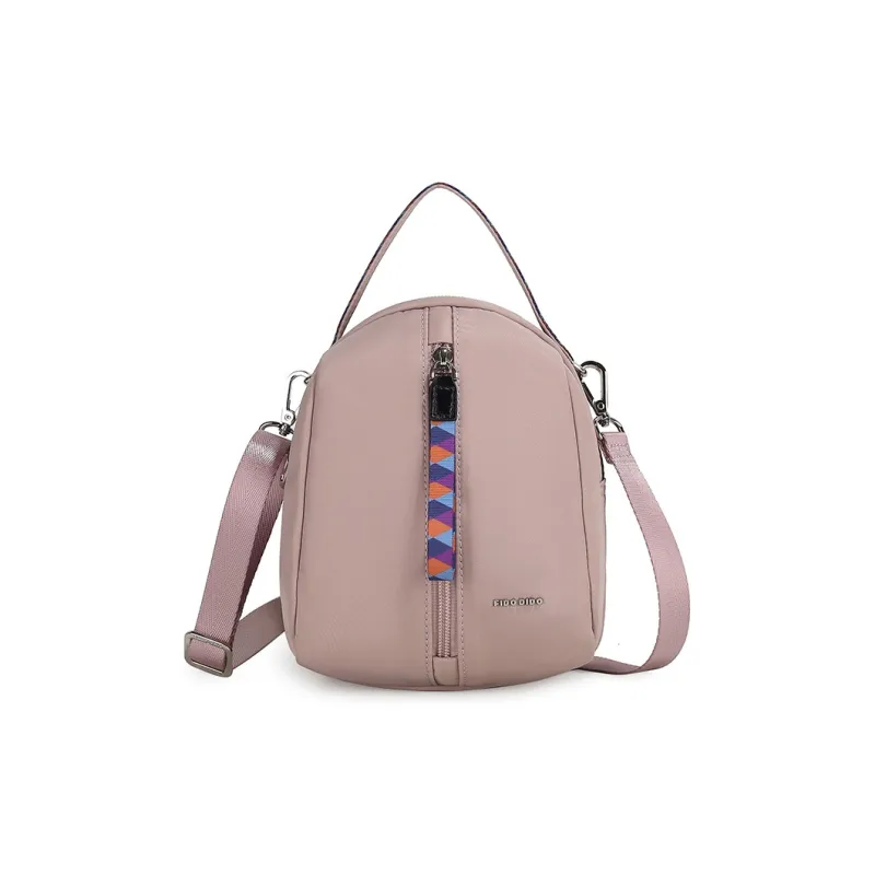 FIDO DIDO Fabric One Shoulder Handbag Small Size Women's Black/Pink-5