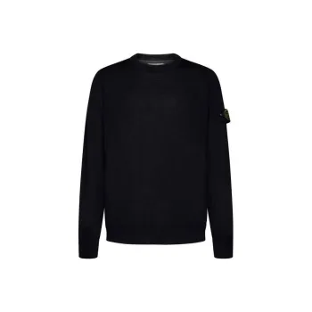 STONE ISLAND Logo Patch Crewneck Jumper