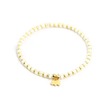 DRAGON LI Silver Lurex Shell Bracelets Unisex