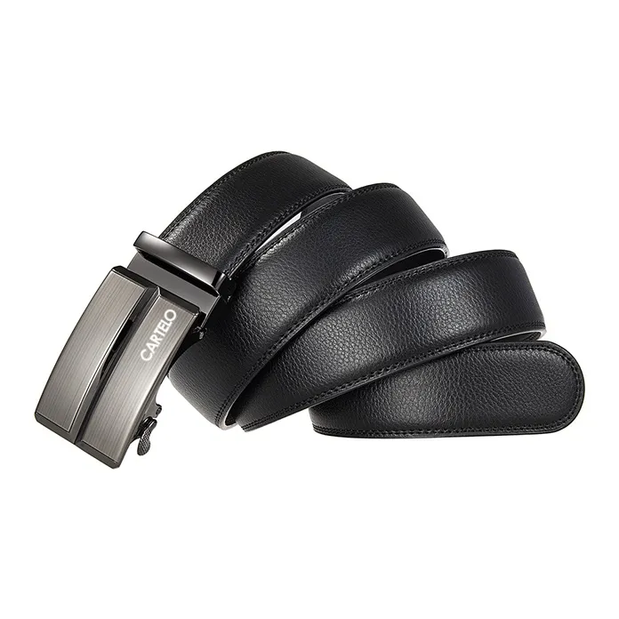 CARTELO Cow Split Leather Belts Men's Width 3.5CM-2