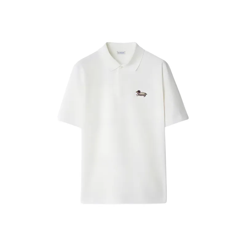 Burberry Logo patch Cotton Polo Shirt-0