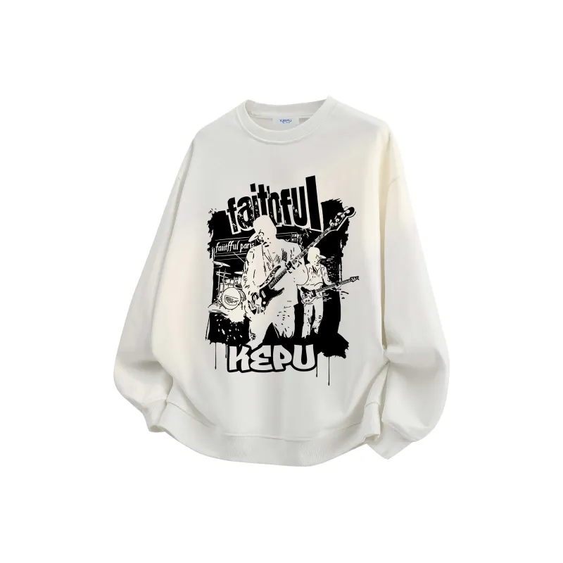 Kepu Fleece Lined Hoodies & Sweatshirts Unisex-24