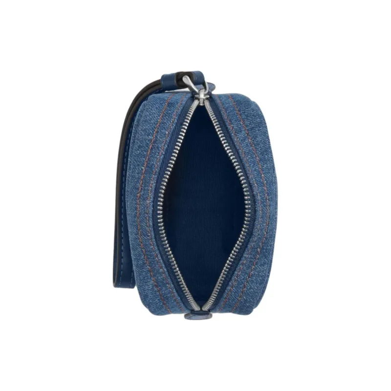 COACH Pouch Denim Clutch Mini Women's Indigo-2