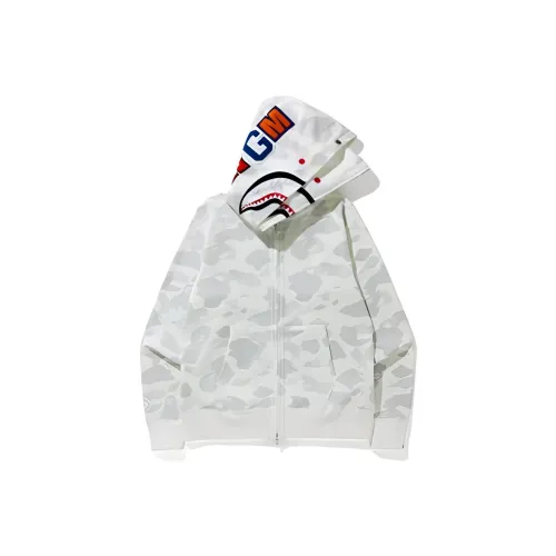 A BATHING APE City Camo Shark Wide Full Zip Double Hoodie