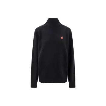 KENZO Boke Flower Embroidered Roll Neck Knit Jumper